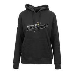Pittsburgh Penguins Levelwear Women's Adorn Premier 2.0 Fleece Pullover Hoodie - Black Hoodies