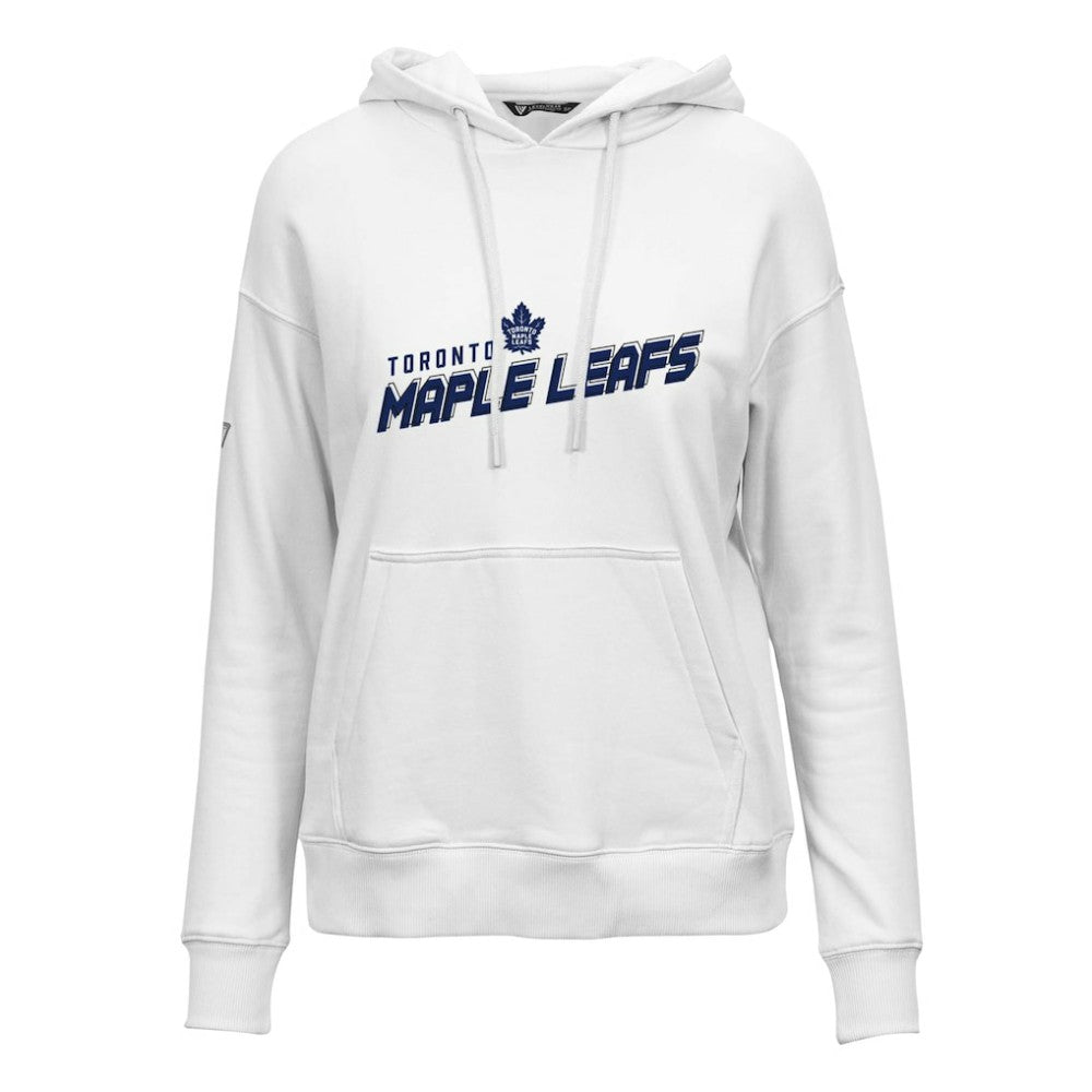Toronto Maple Leafs Levelwear Women's Adorn Premier 2.0 Fleece Pullover Hoodie - White Hoodies