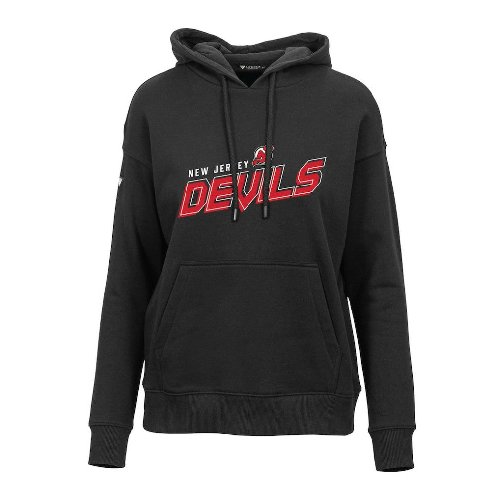 New Jersey Devils Levelwear Women's Adorn Premier 2.0 Fleece Pullover Hoodie - Black Jerseys