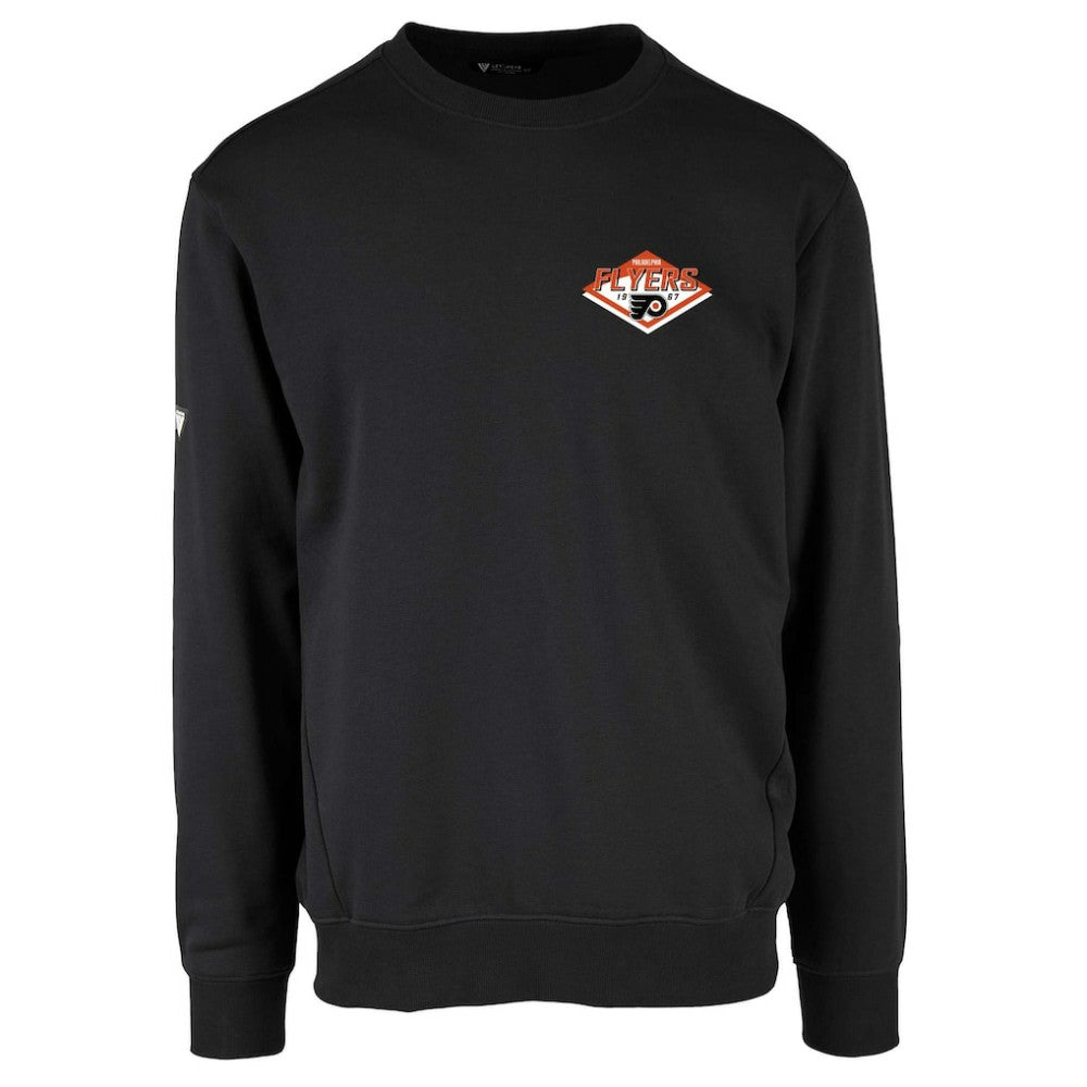 Philadelphia Flyers Levelwear Zane Club Patch 2.0 Pullover Sweatshirt - Black Sweatshirts