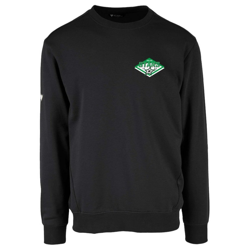 Dallas Stars Levelwear Zane Club Patch 2.0 Pullover Sweatshirt - Black Sweatshirts