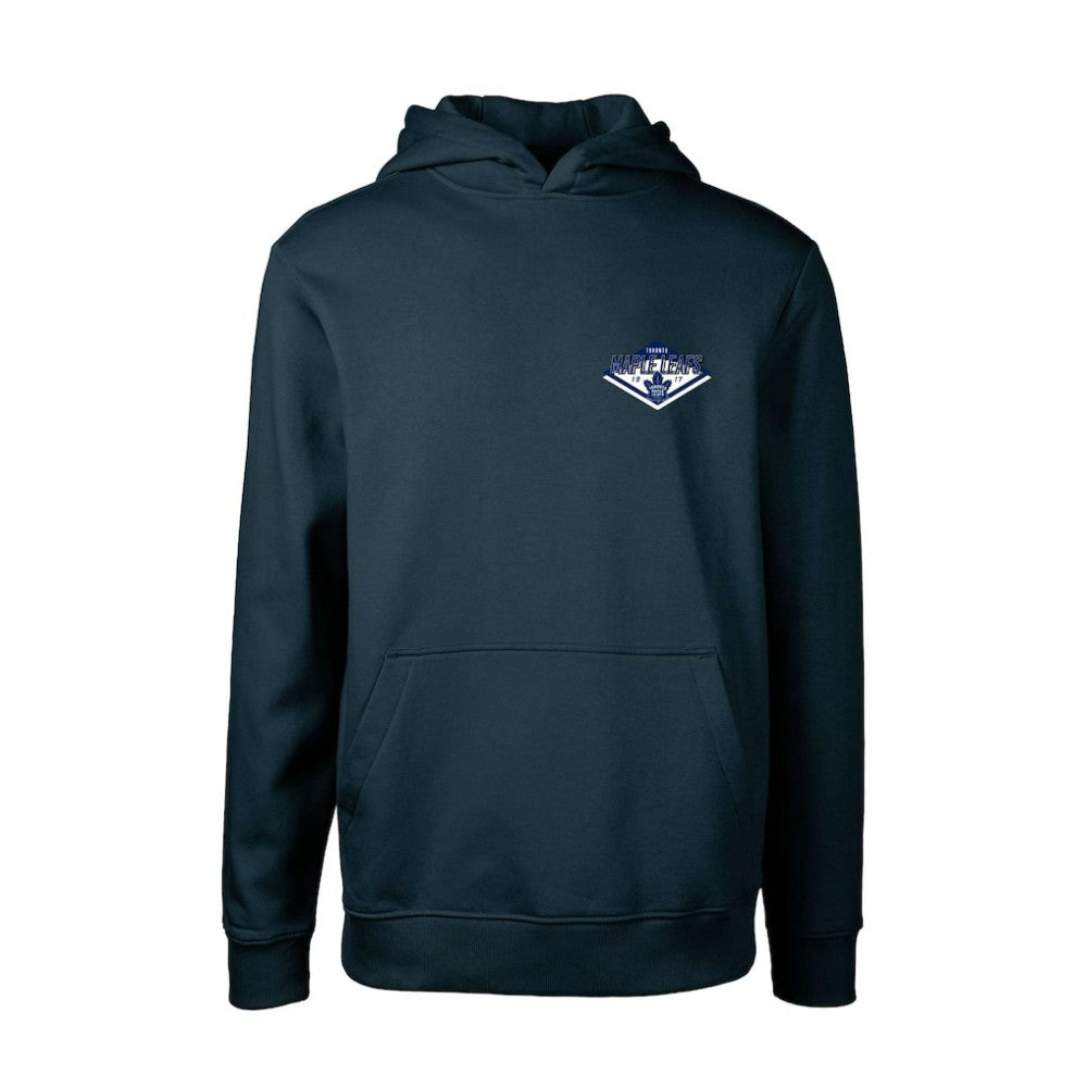 Toronto Maple Leafs Levelwear Youth Podium Club Patch 2.0 Fleece Pullover Hoodie - Navy Hoodies