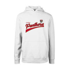 Florida Panthers Levelwear Youth Podium Retro Script Fleece Pullover Hoodie - White Hoodies