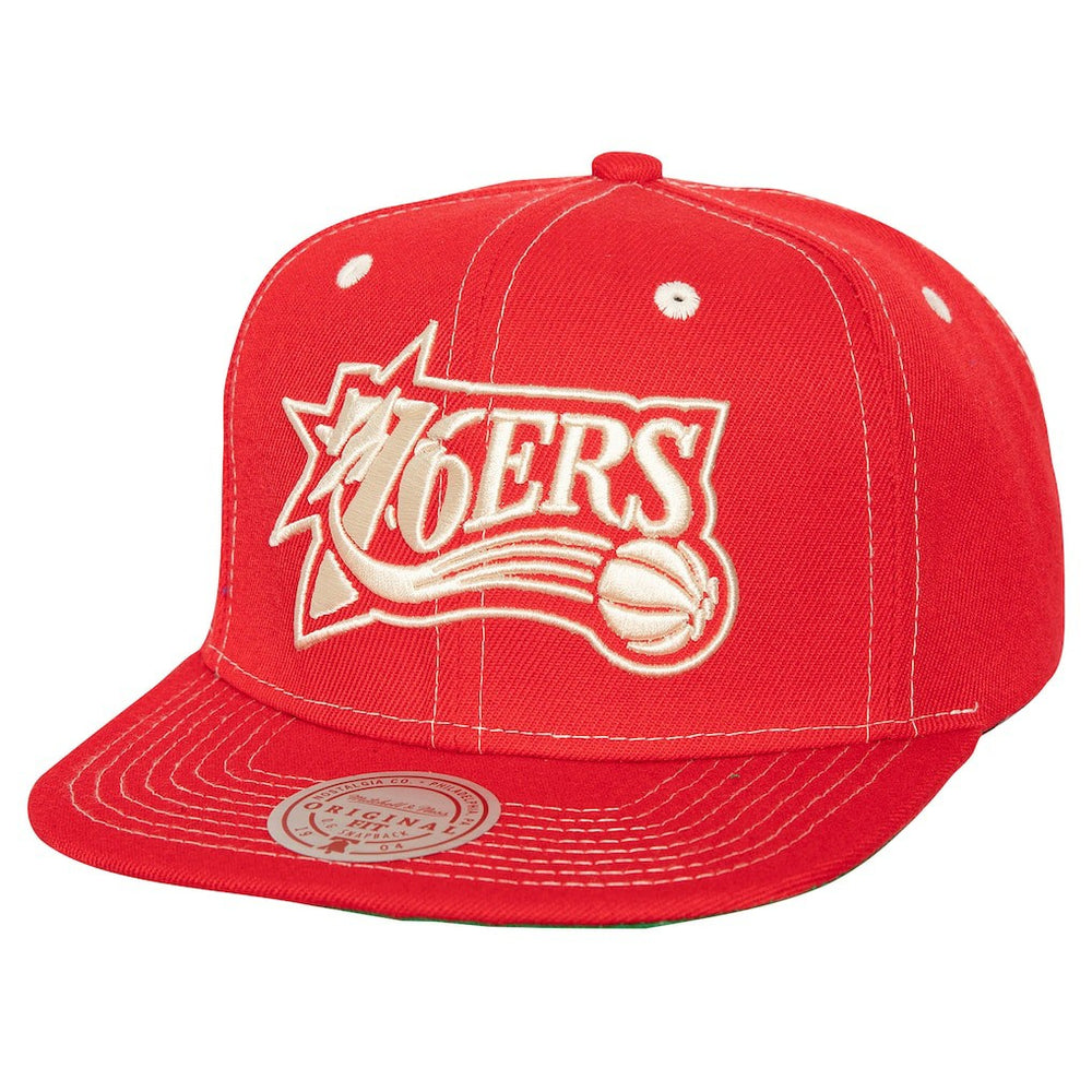 Philadelphia 76ers Energy Contrast Snapback Hat - Red discount