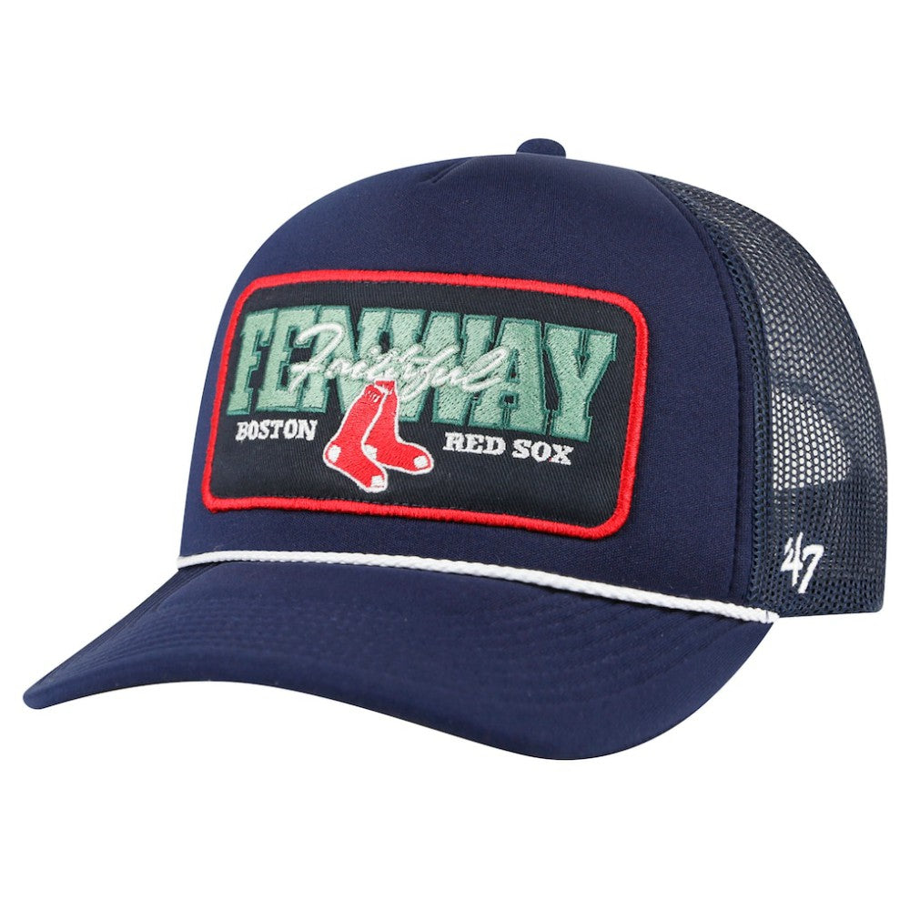 Boston Red Sox Local Patch Foam Front Trucker Adjustable Hat Navy