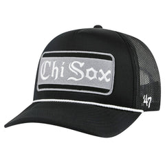 Chicago White Sox Local Patch Foam Front Trucker Adjustable Hat Black