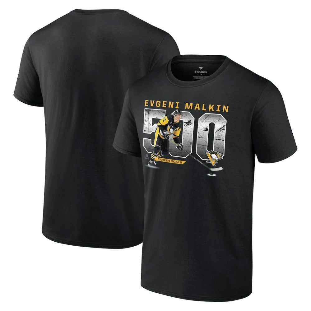 Evgeni Malkin Pittsburgh Penguins 500 Goals T-Shirt - Black T-shirts