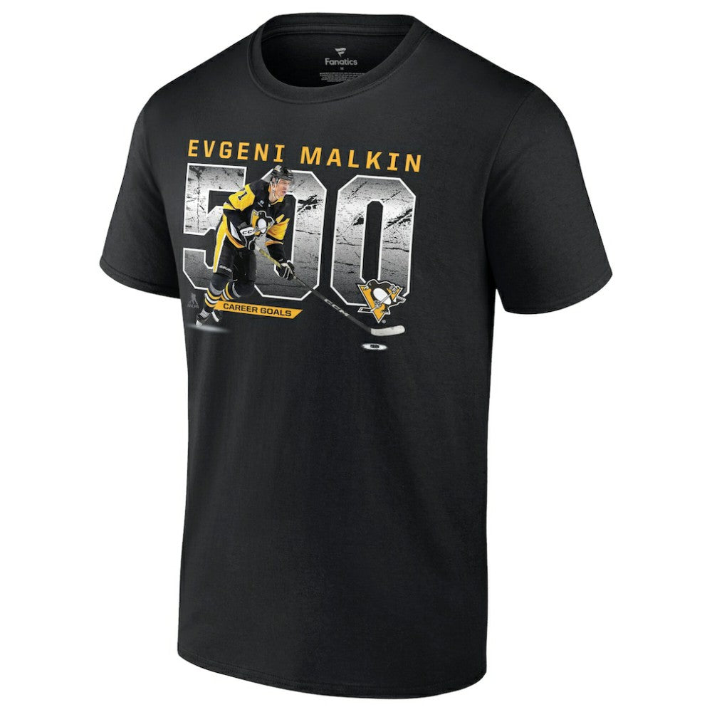Evgeni Malkin Pittsburgh Penguins 500 Goals T-Shirt - Black T-shirts