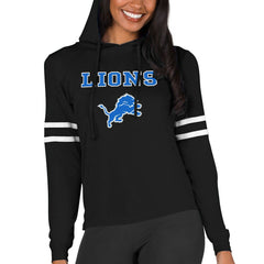 Detroit Lions Concepts Sport Women's Marathon Lightweight Lounge Pullover Hoodie - Black for sale