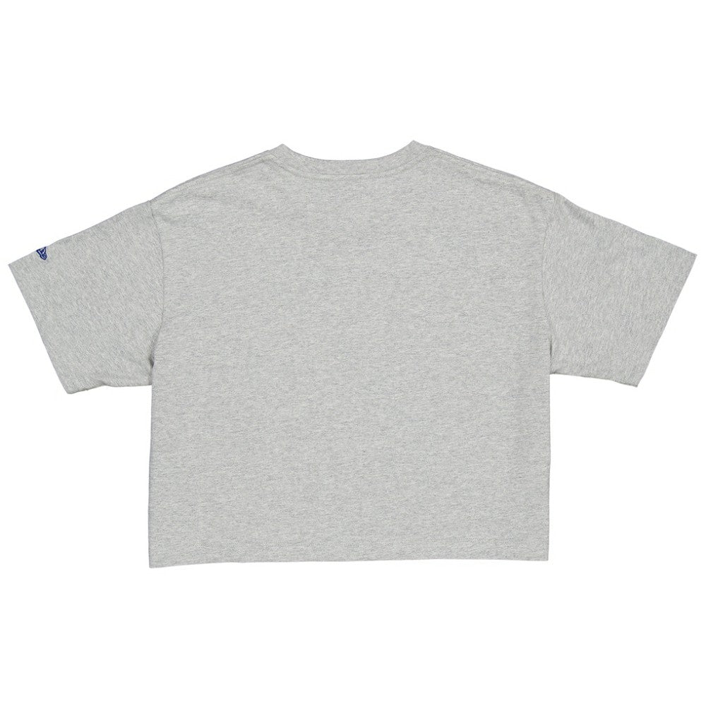 Women's Bella Dona x Los Angeles Dodgers Boxy Crop T-Shirt Gray