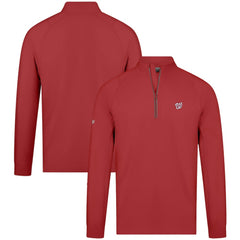 Washington Nationals Levelwear Theory Insignia Quarter-Zip Pullover Red