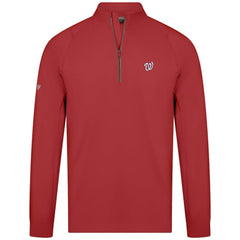 Washington Nationals Levelwear Theory Insignia Quarter-Zip Pullover Red