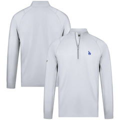 Los Angeles Dodgers Levelwear Theory Insignia Quarter-Zip Pullover White