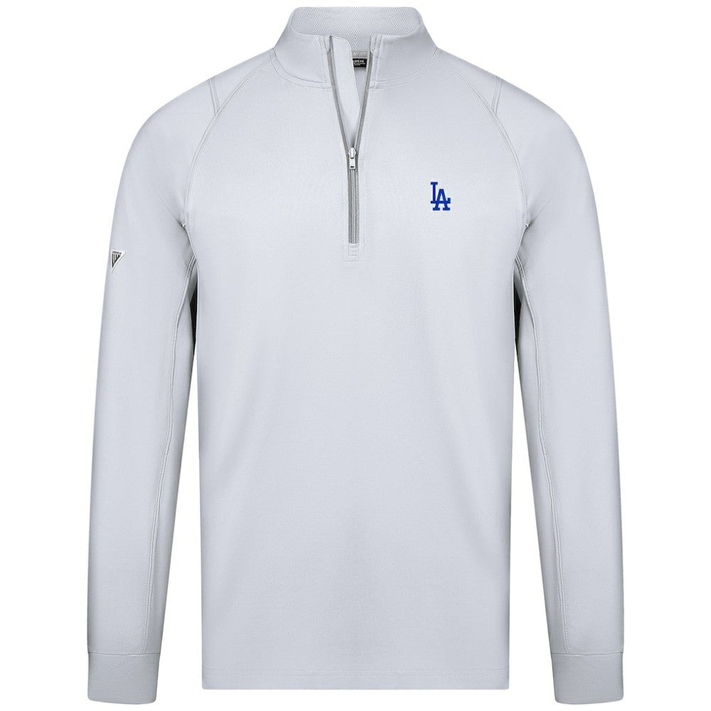 Los Angeles Dodgers Levelwear Theory Insignia Quarter-Zip Pullover White