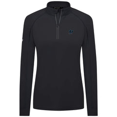 Miami Marlins Levelwear Women's Kinetic Insignia Quarter-Zip Pullover Black