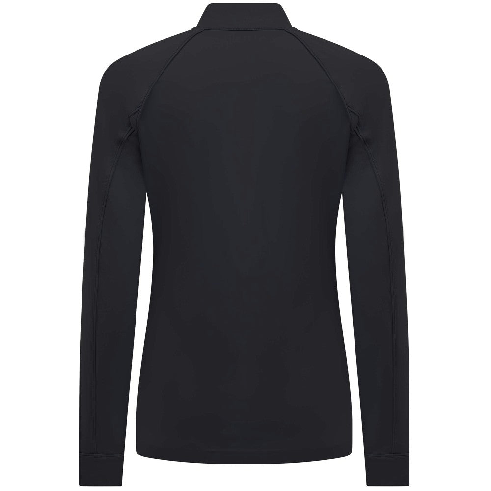 Miami Marlins Levelwear Women's Kinetic Insignia Quarter-Zip Pullover Black