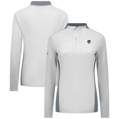 Milwaukee Brewers Levelwear Women's Moxie Insignia Quarter-Zip Pullover White