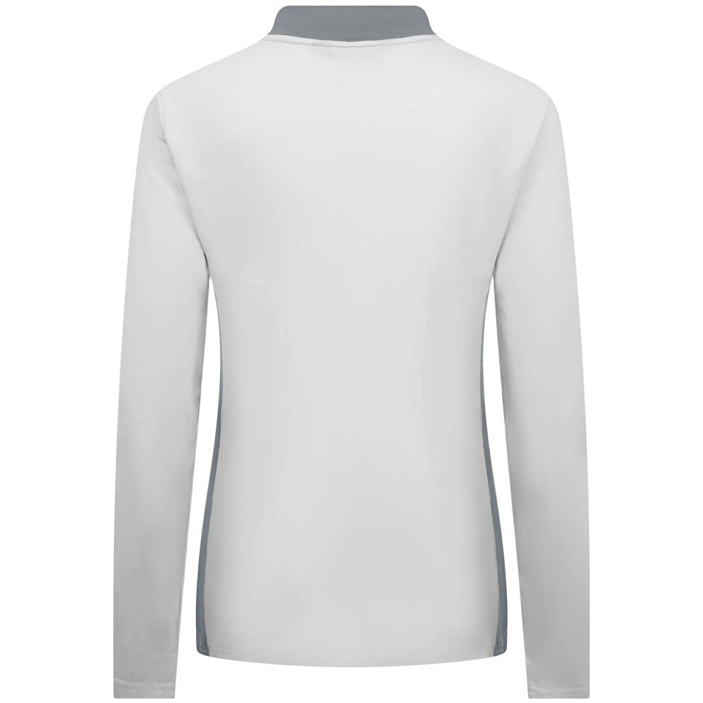 Milwaukee Brewers Levelwear Women's Moxie Insignia Quarter-Zip Pullover White