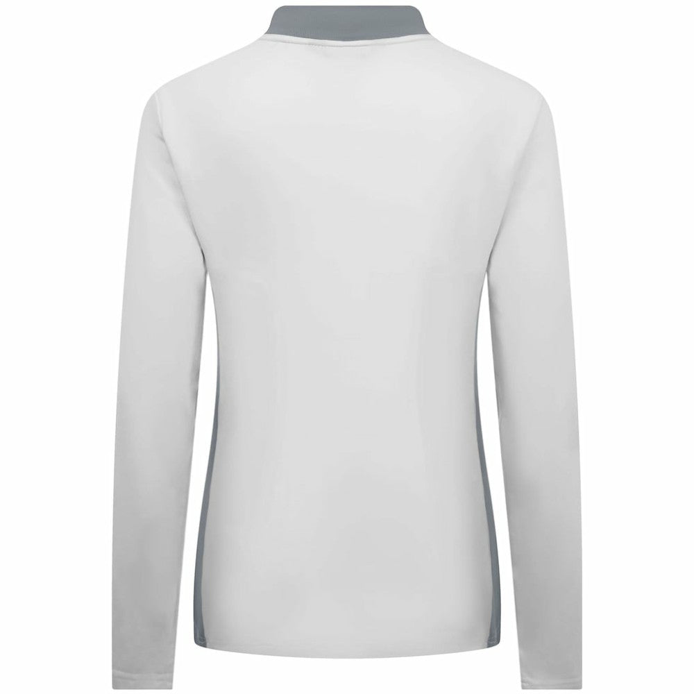 Toronto Blue Jays Levelwear Women's Moxie Insignia Quarter-Zip Pullover White