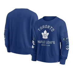 Toronto Maple Leafs Fanatics Women's Go Team Pullover Sweatshirt - Blue Sweatshirts