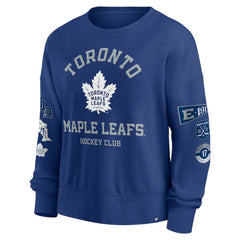 Toronto Maple Leafs Fanatics Women's Go Team Pullover Sweatshirt - Blue Sweatshirts