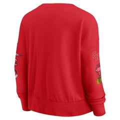 Chicago Blackhawks Fanatics Women's Go Team Pullover Sweatshirt - Red Sweatshirts