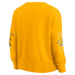 Nashville Predators Fanatics Women's Go Team Pullover Sweatshirt - Gold Sweatshirts