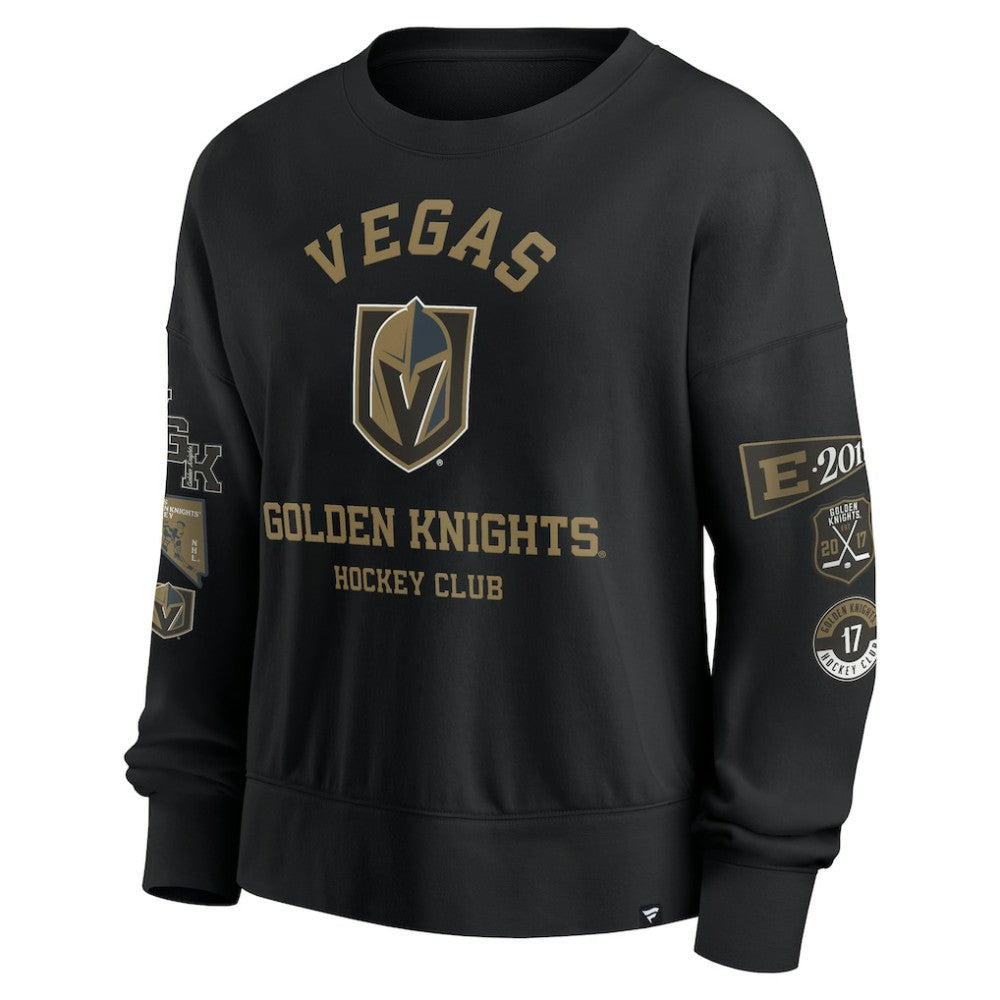 Vegas Golden Knights Fanatics Women's Go Team Pullover Sweatshirt - Black Sweatshirts