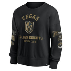 Vegas Golden Knights Fanatics Women's Go Team Pullover Sweatshirt - Black Sweatshirts