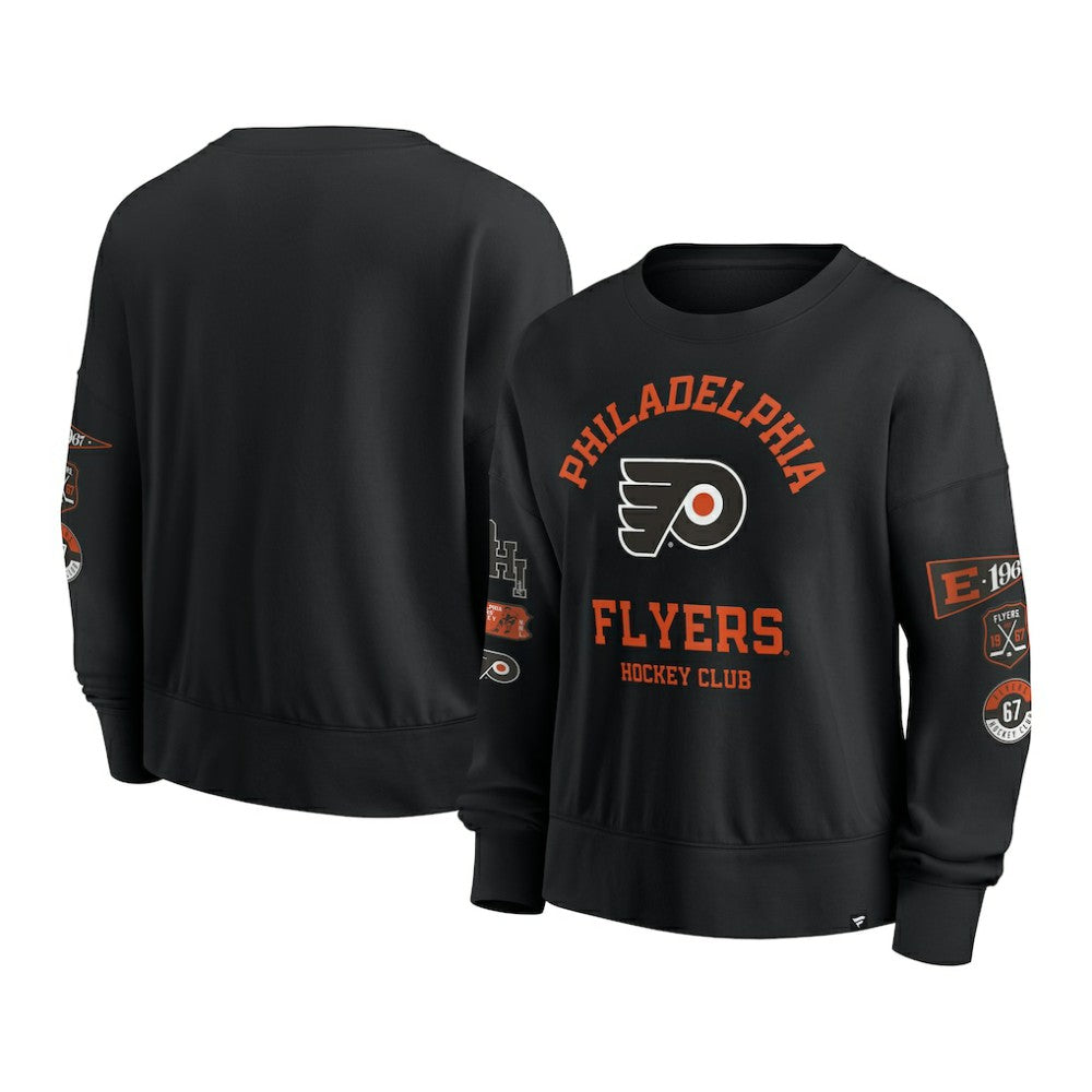 Philadelphia Flyers Fanatics Women's Go Team Pullover Sweatshirt - Black Sweatshirts