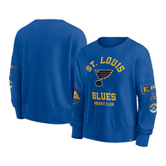 St. Louis Blues Fanatics Women's Go Team Pullover Sweatshirt - Blue Sweatshirts