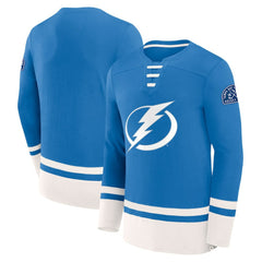 Tampa Bay Lightning Fanatics High Point Long Sleeve T-Shirt - Blue T-shirts