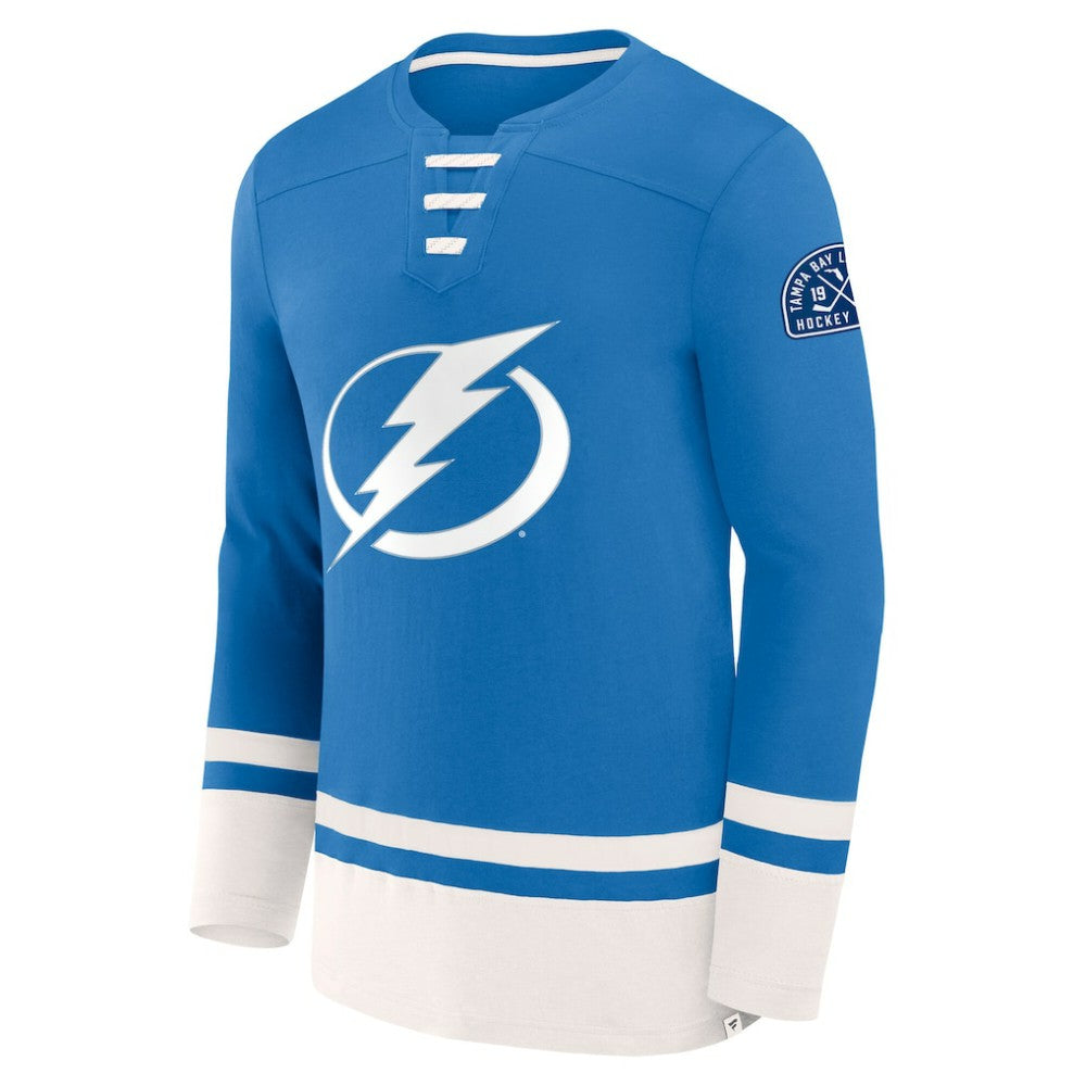Tampa Bay Lightning Fanatics High Point Long Sleeve T-Shirt - Blue T-shirts