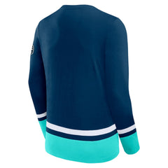 Seattle Kraken Fanatics High Point Long Sleeve T-Shirt - Deep Sea Blue T-shirts