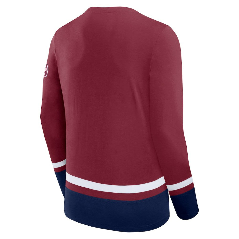 Colorado Avalanche Fanatics High Point Long Sleeve T-Shirt - Burgundy T-shirts