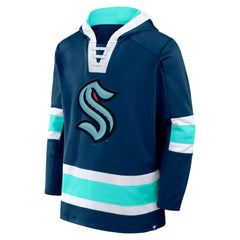 Seattle Kraken Fanatics Inside Line Fleece Pullover Hoodie- Deep Sea Blue Hoodies