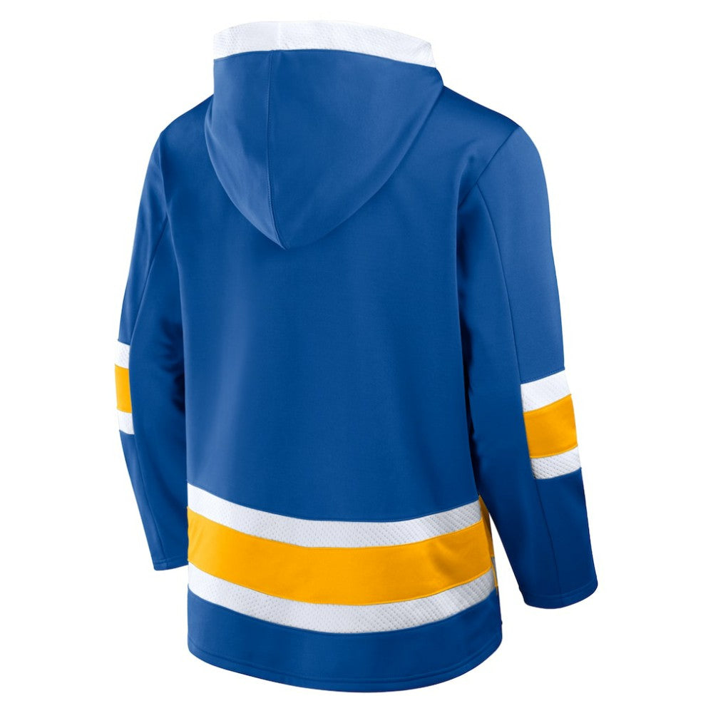 Buffalo Sabres Fanatics Inside Line Fleece Pullover Hoodie- Royal Hoodies
