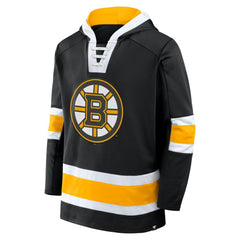 Boston Bruins Fanatics Inside Line Fleece Pullover Hoodie- Black Hoodies