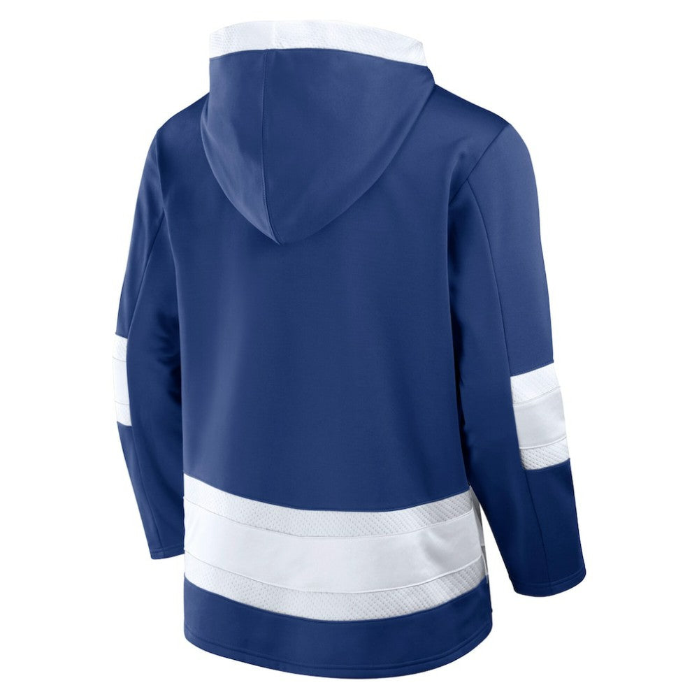 Tampa Bay Lightning Fanatics Inside Line Fleece Pullover Hoodie- Blue Hoodies