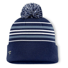 Dallas Cowboys Fundamental Striped Cuffed Knit Hat with Pom - Navy discount