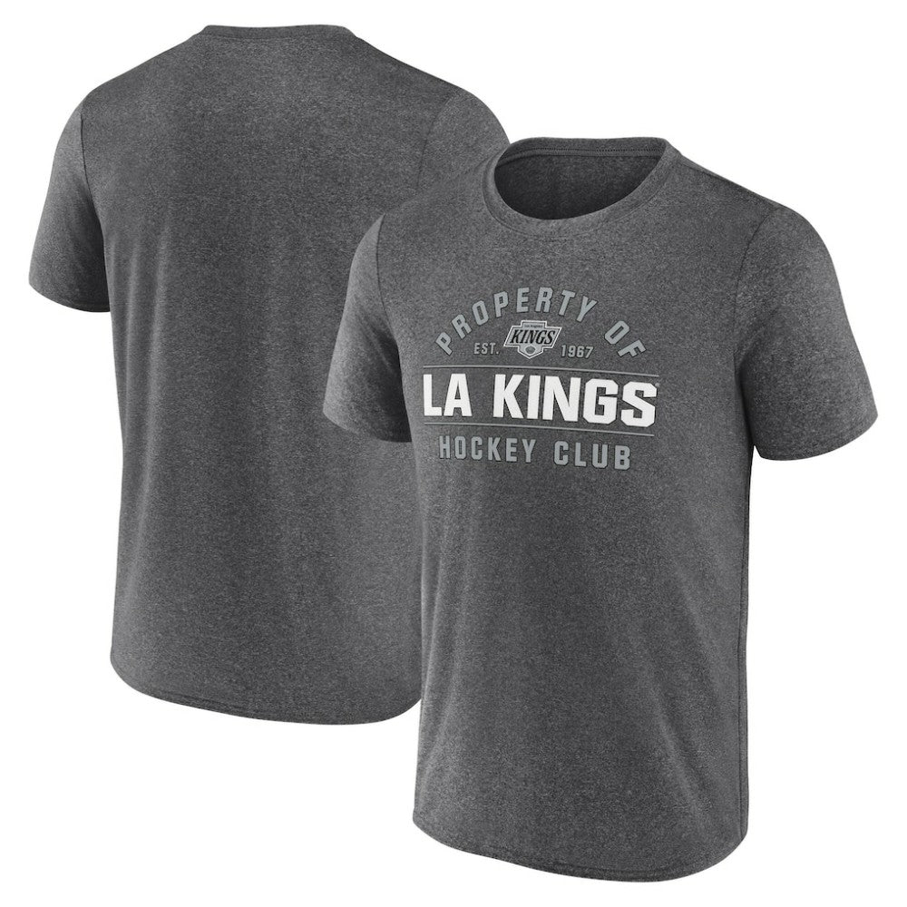 Los Angeles Kings Fanatics Property Of T-Shirt - Heather Charcoal T-shirts