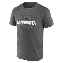 Minnesota Wild Fanatics Property Of T-Shirt - Heather Charcoal T-shirts