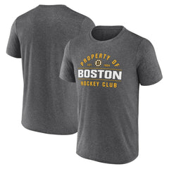 Boston Bruins Fanatics Property Of T-Shirt - Heather Charcoal T-shirts