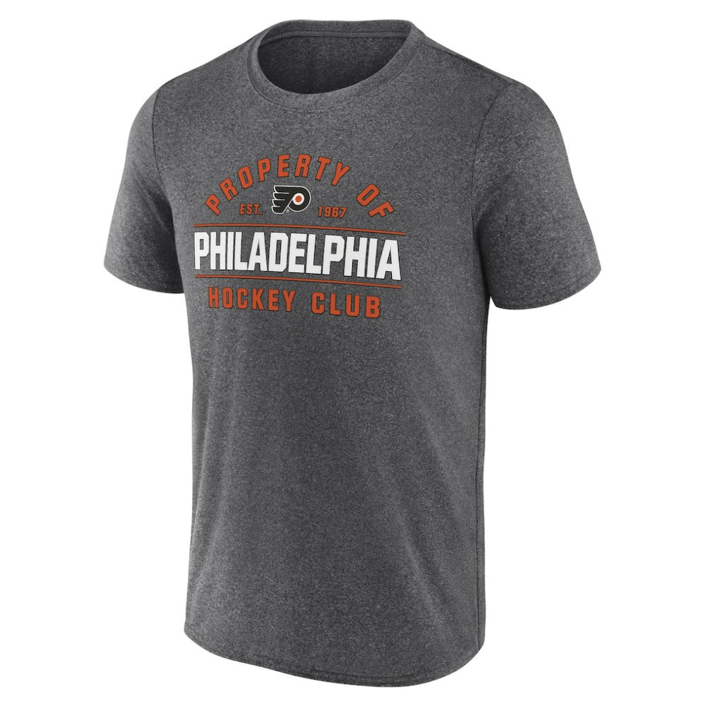 Philadelphia Flyers Fanatics Property Of T-Shirt - Heather Charcoal T-shirts