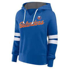 New York Islanders Fanatics Women's Oversized Seize Pullover Hoodie - Royal Hoodies