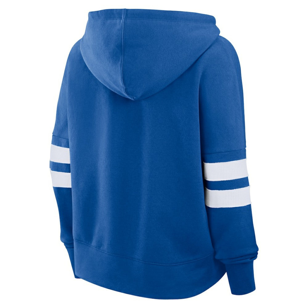 New York Islanders Fanatics Women's Oversized Seize Pullover Hoodie - Royal Hoodies