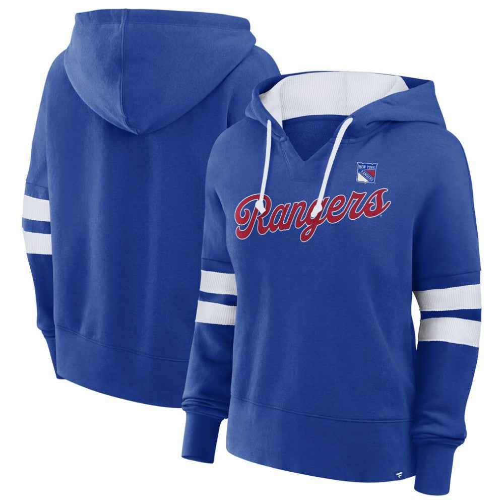 New York Rangers Fanatics Women's Oversized Seize Pullover Hoodie - Blue Hoodies