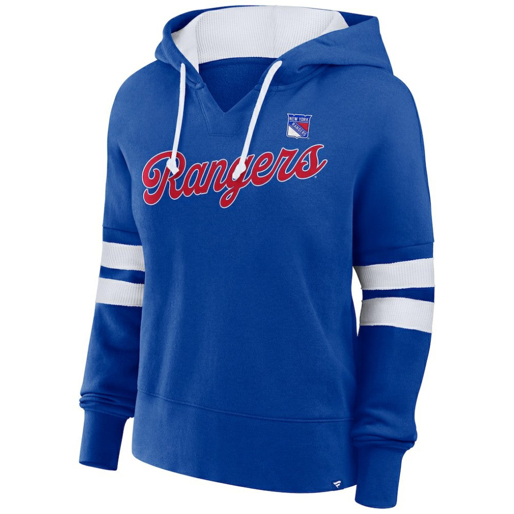 New York Rangers Fanatics Women's Oversized Seize Pullover Hoodie - Blue Hoodies
