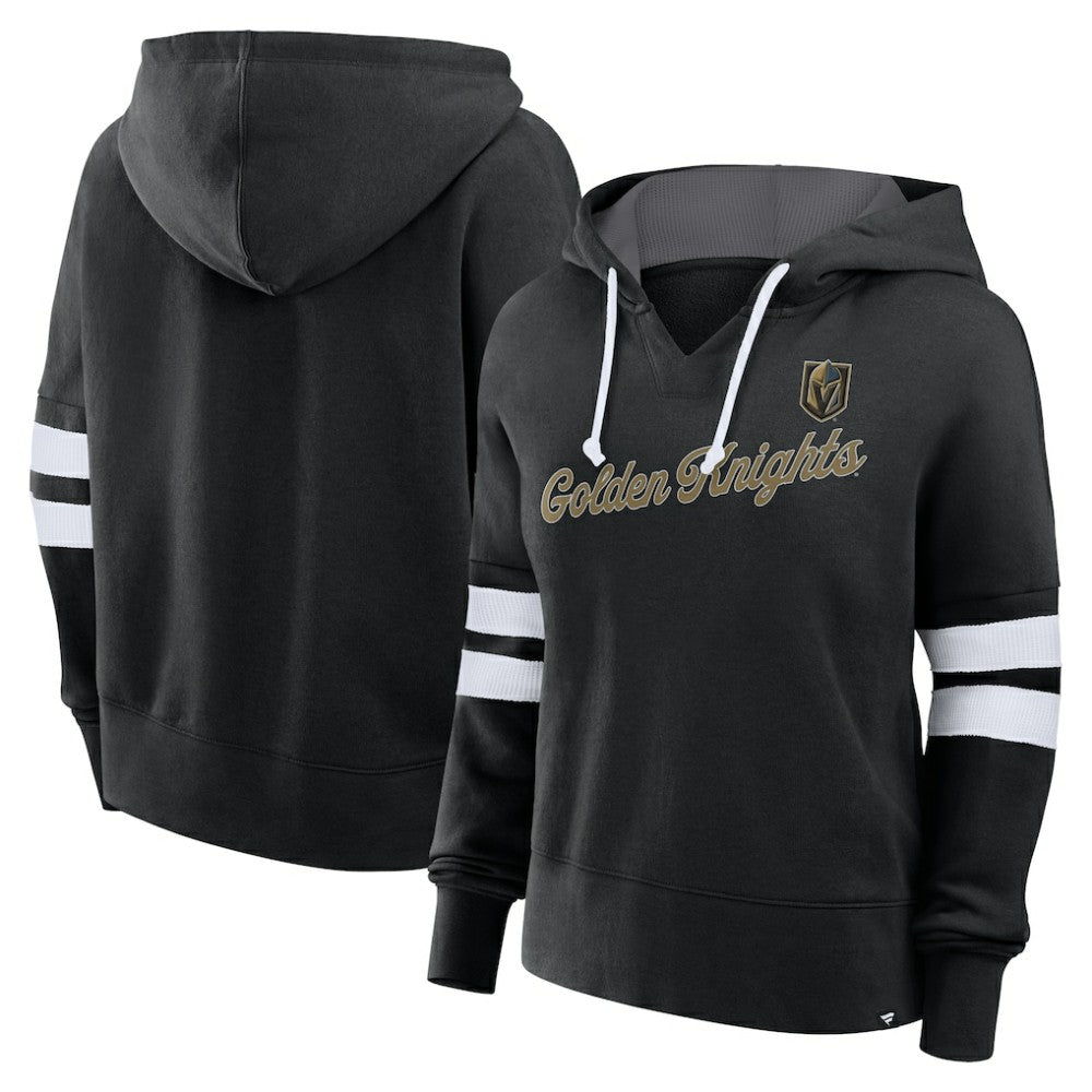 Vegas Golden Knights Fanatics Women's Oversized Seize Pullover Hoodie - Black Hoodies