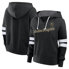 Vegas Golden Knights Fanatics Women's Oversized Seize Pullover Hoodie - Black Hoodies